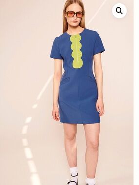 NWT TARA JARMON Rochelle Bleu Mini Dress